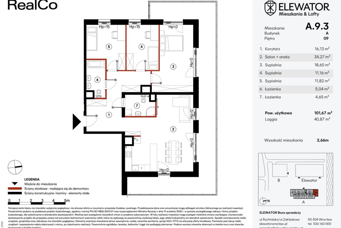 Планування A.9.3 — Elewator – Mieszkania i Lofty