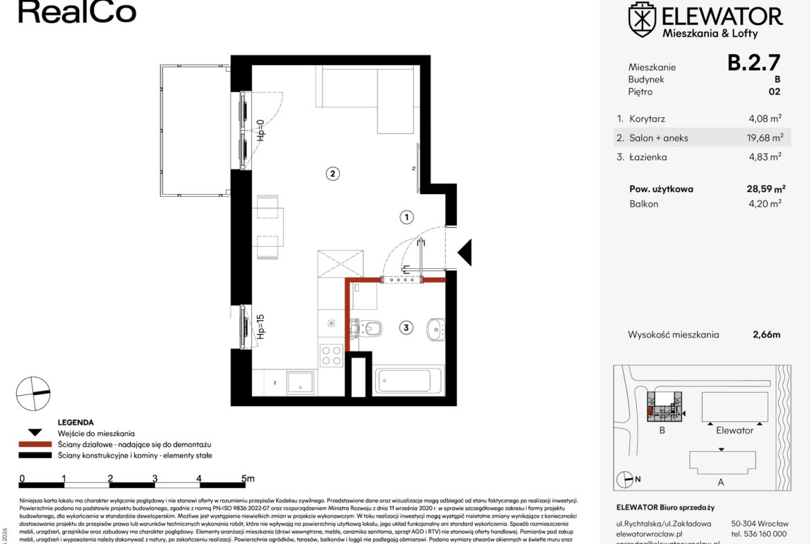 Планировка B.2.7 — Elewator – Mieszkania i Lofty