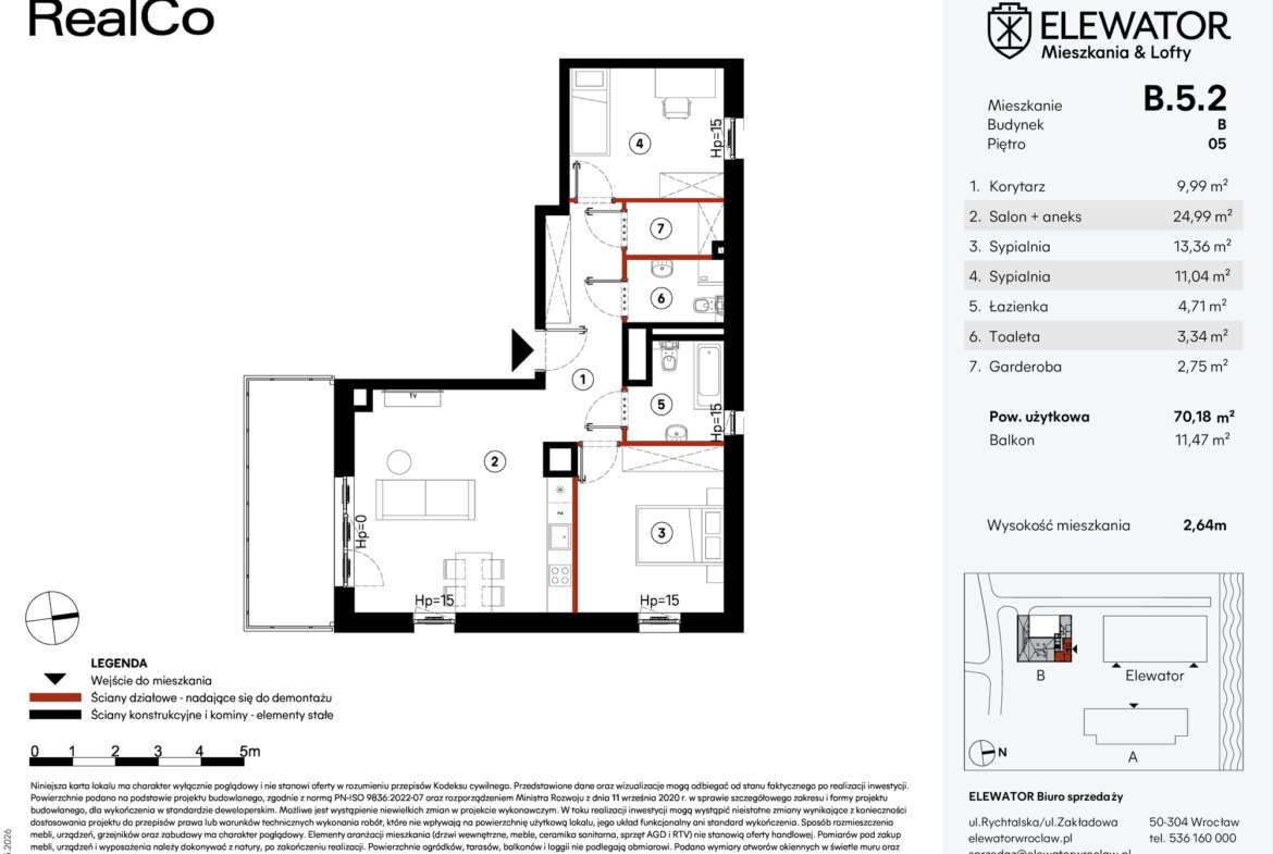 Планування B.5.2 — Elewator – Mieszkania i Lofty