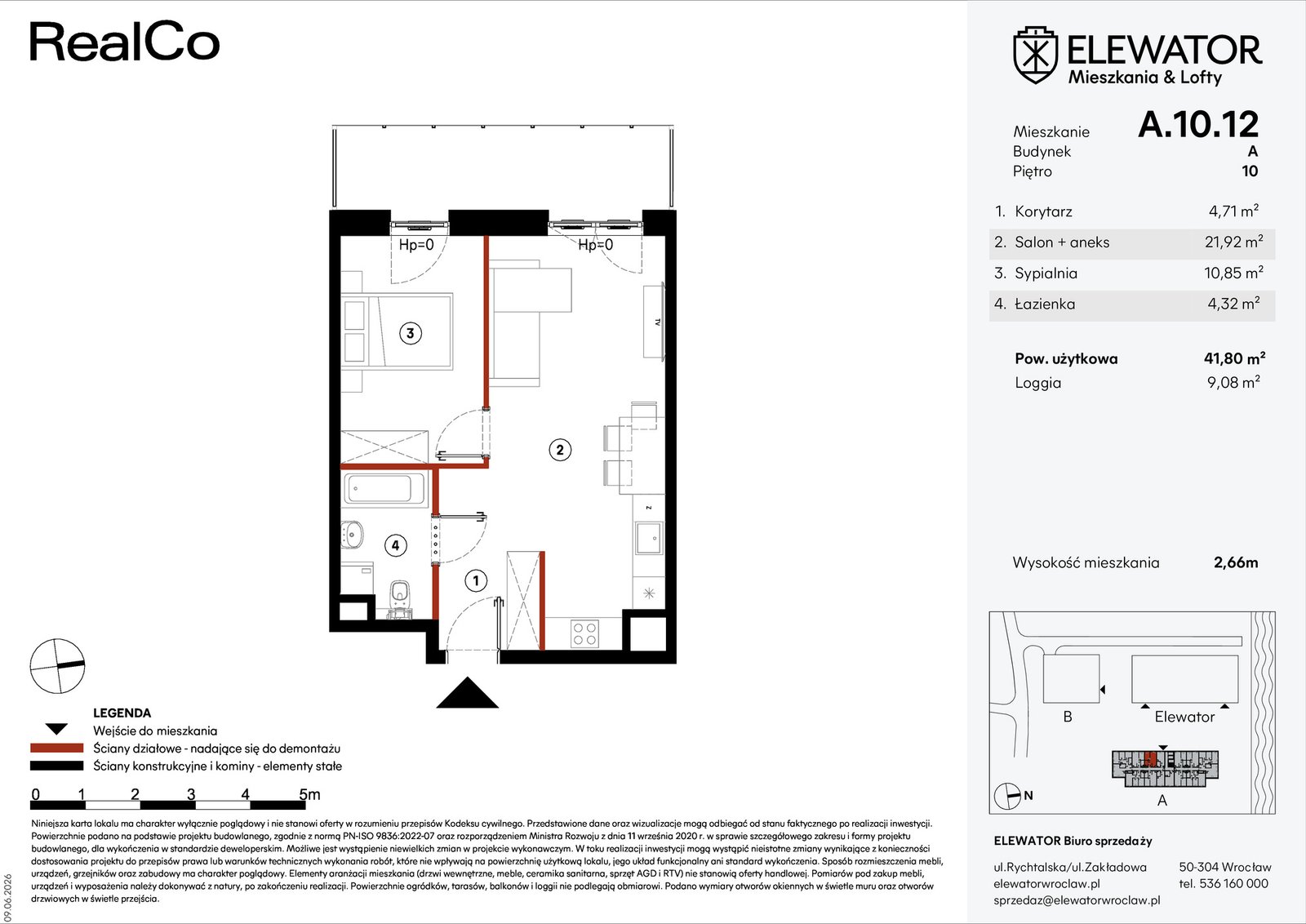 Rzut A.10.12 — Elewator – Mieszkania i Lofty