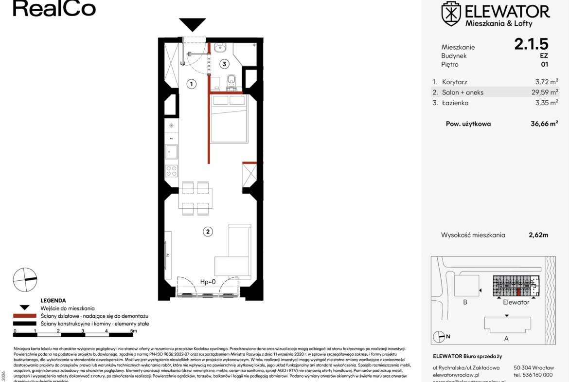 Floor plan EZ.2.1.5 — Elewator – Mieszkania i Lofty