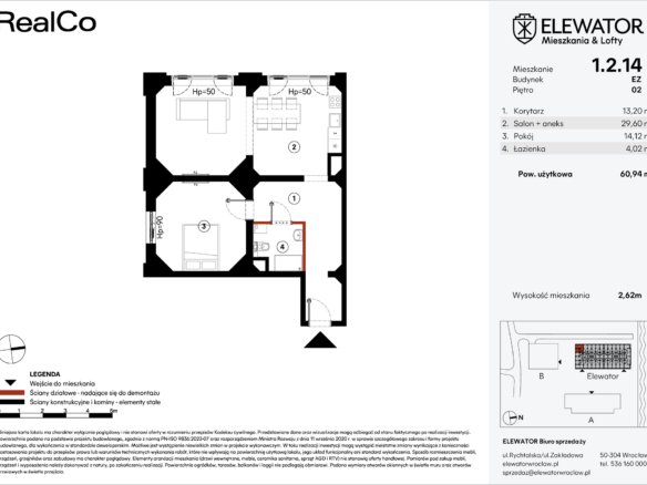 EZ.1.2.14 — Elewator – Mieszkania i Lofty