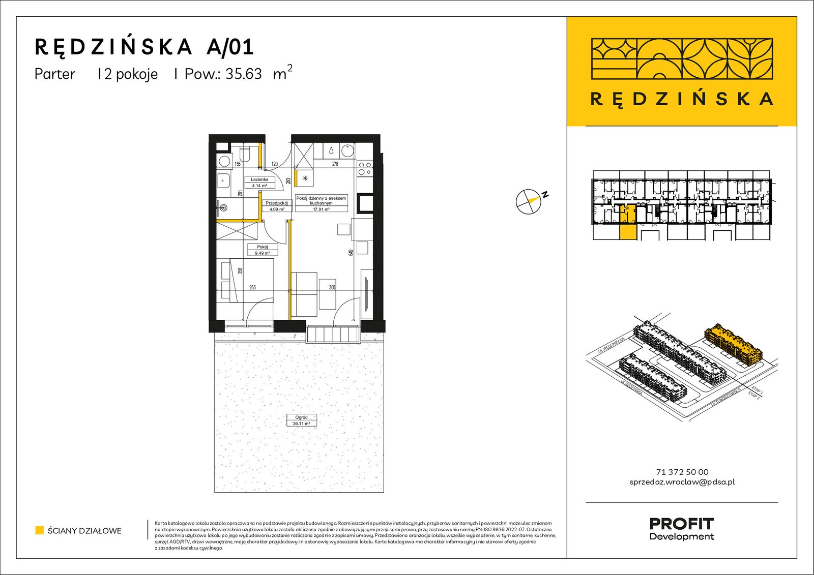 Rzut A/01 — Rędzińska etap 4