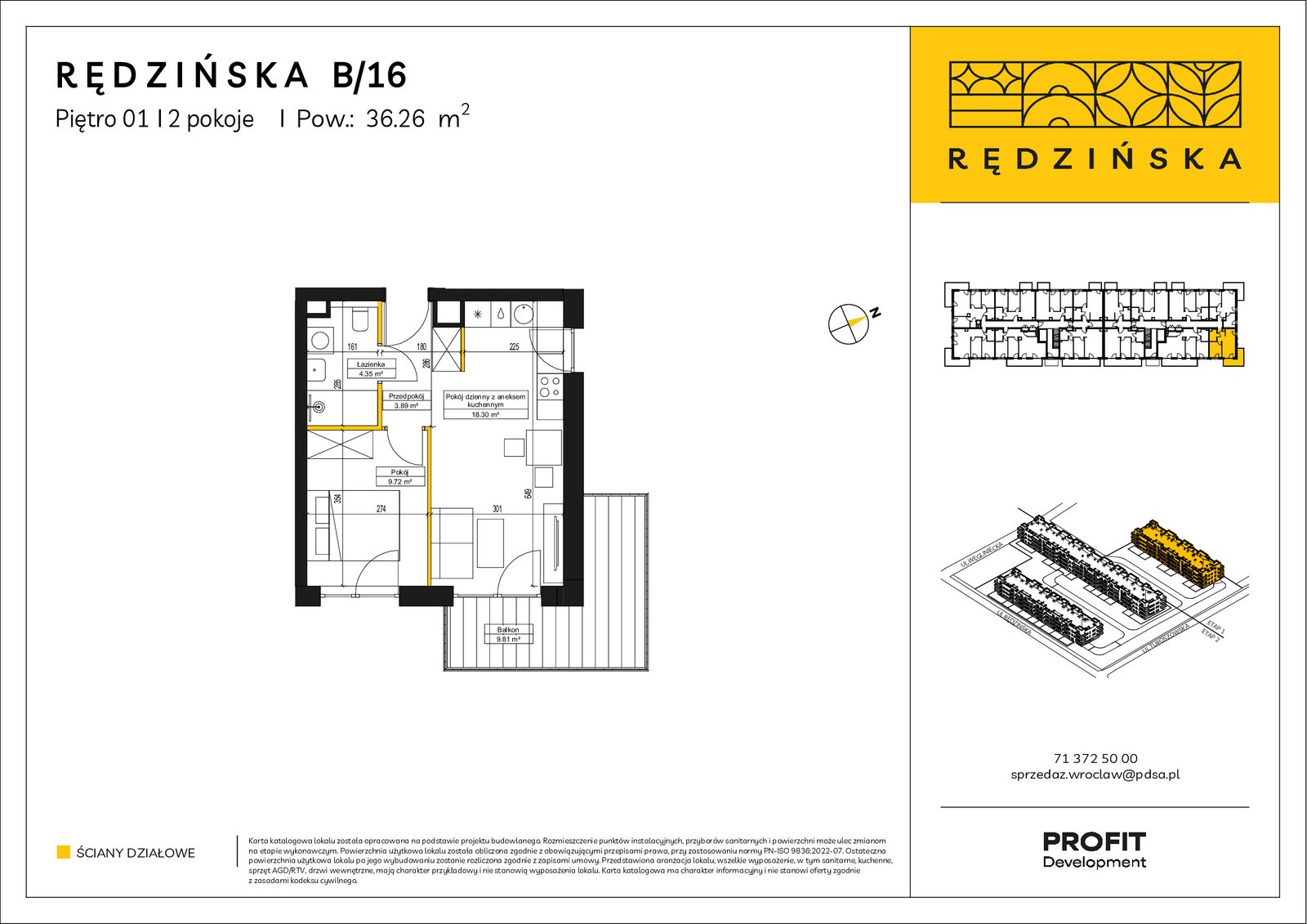 Rzut B/16 — Rędzińska etap 4