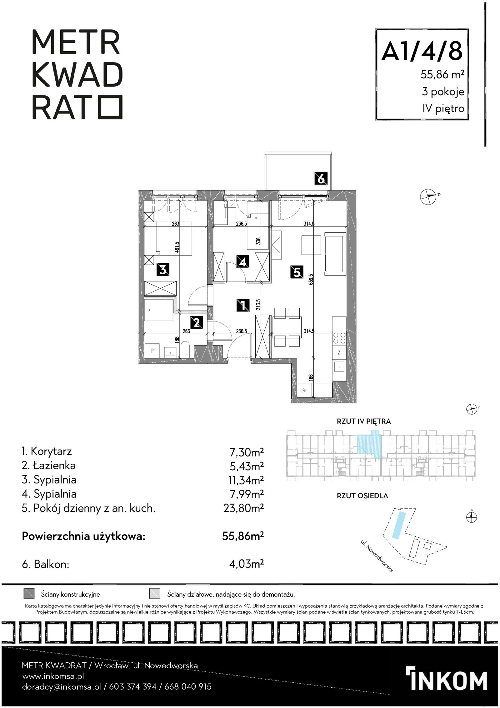 Rzut A1/4/8 — Osiedle Metr Kwadrat