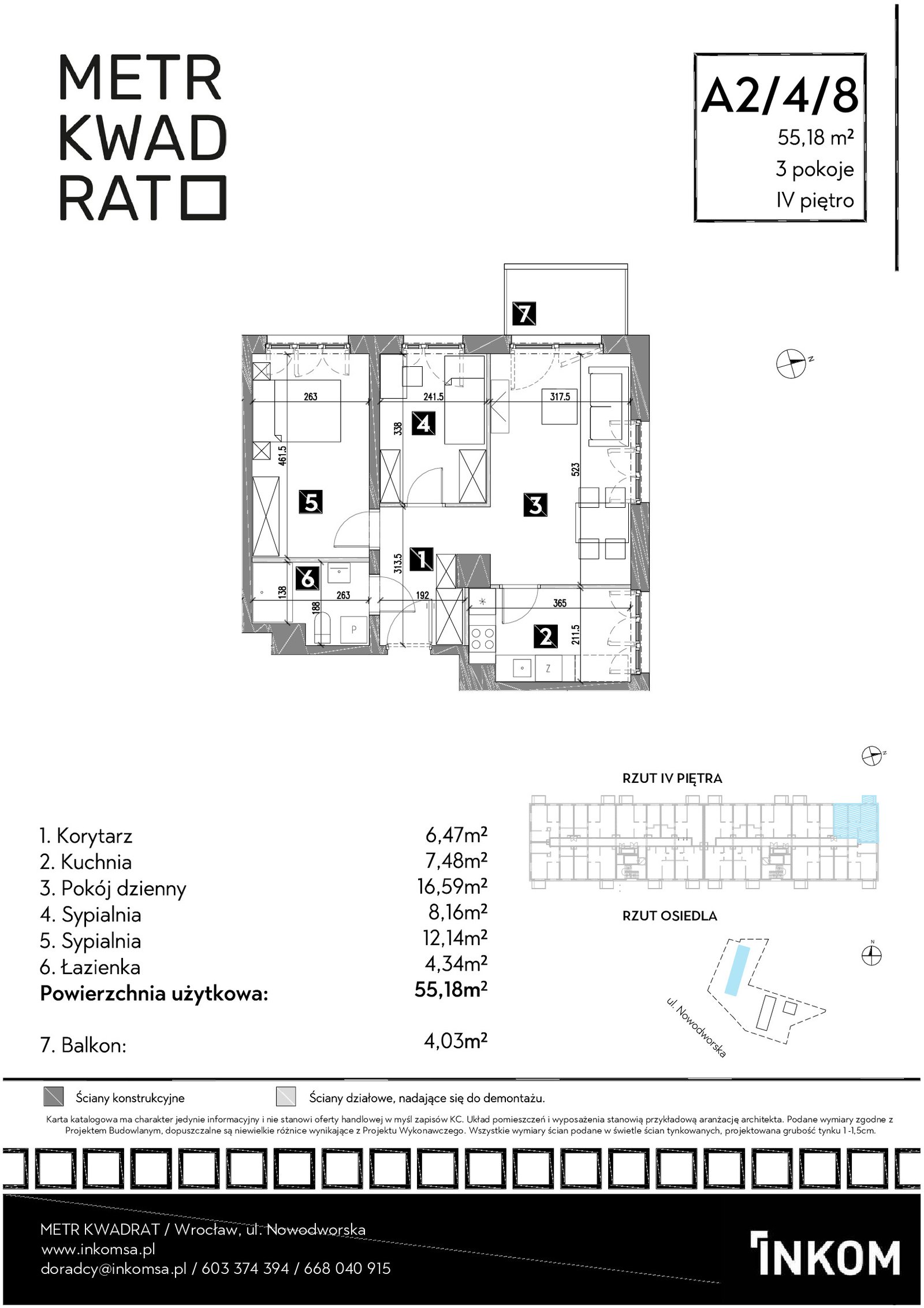 Rzut A2/4/8 — Osiedle Metr Kwadrat