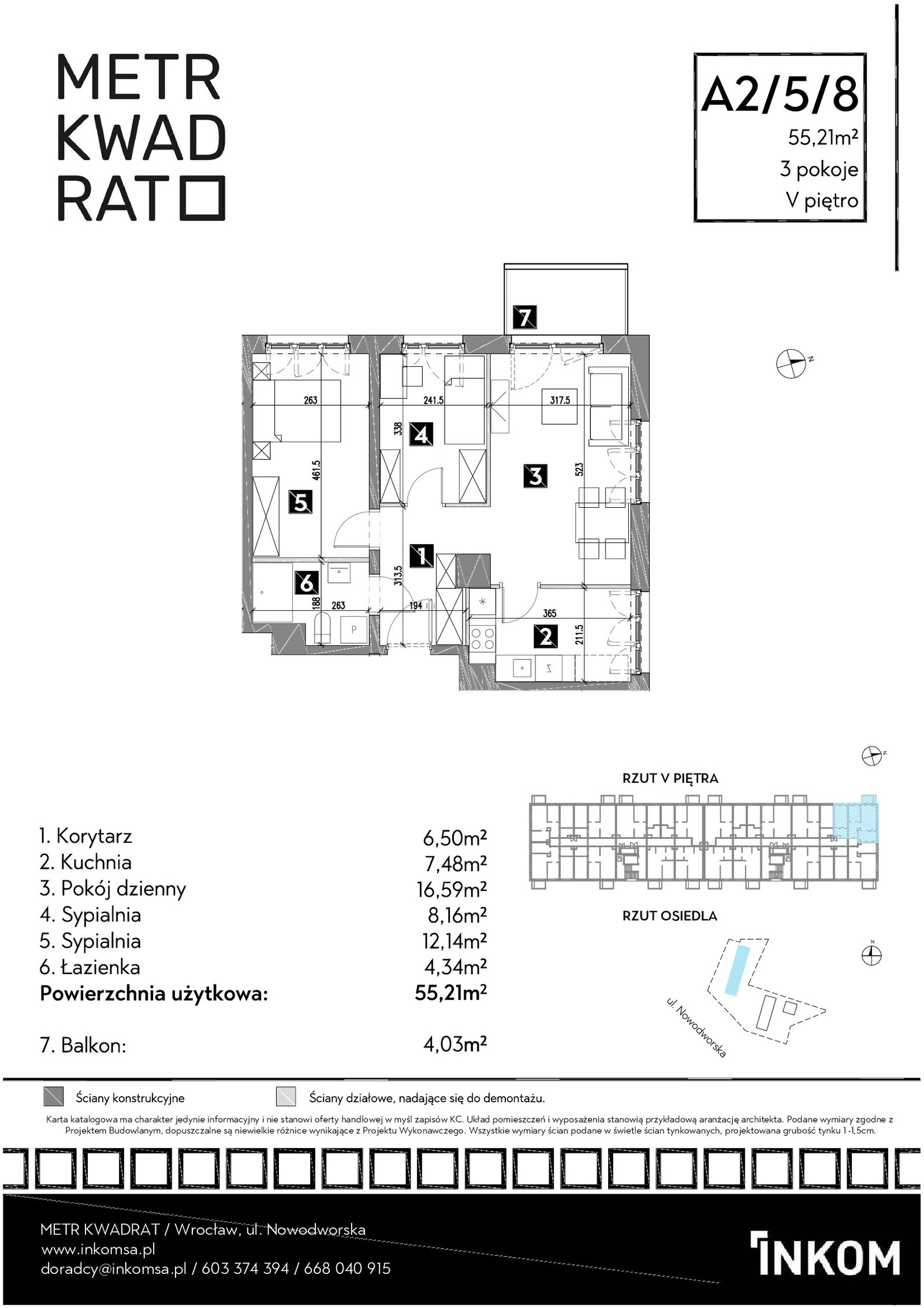 Rzut A2/5/8 — Osiedle Metr Kwadrat