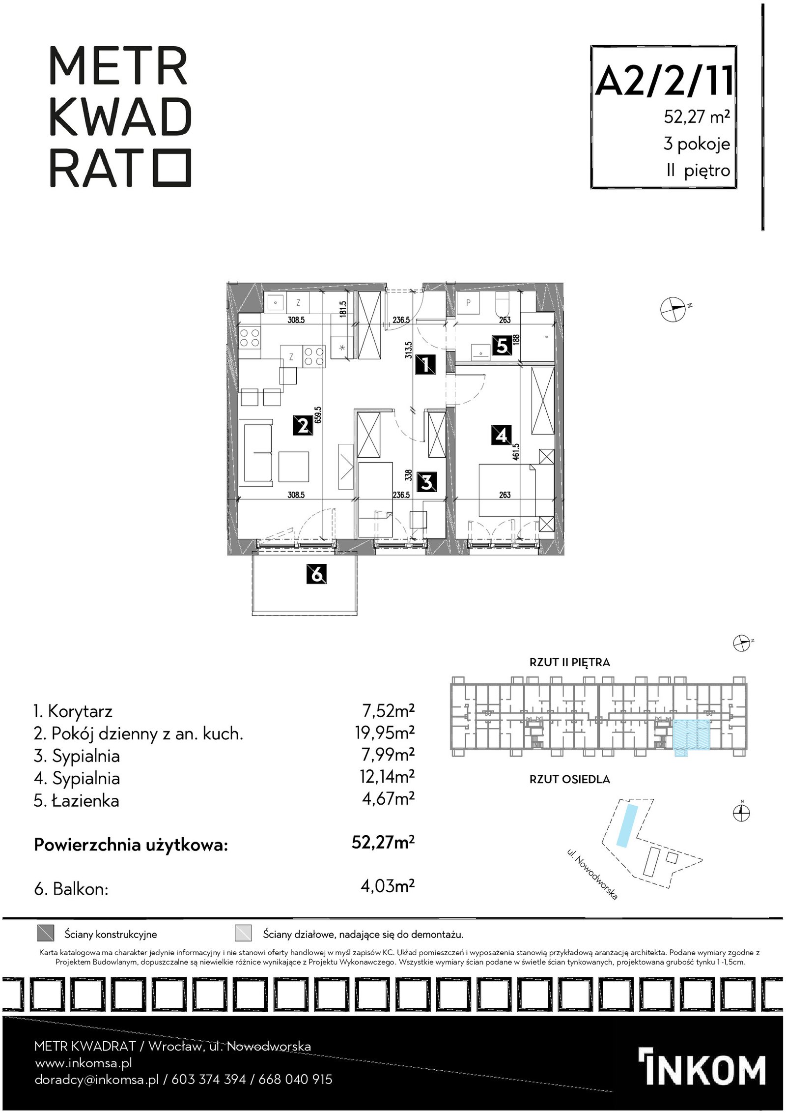 Rzut A2/2/11 — Osiedle Metr Kwadrat