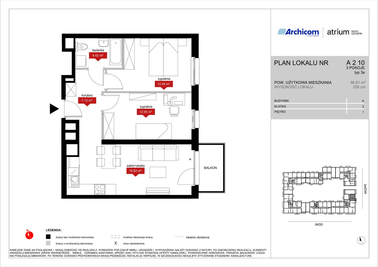 Rzut A2 10 — Atrium – Nowy Szczepin