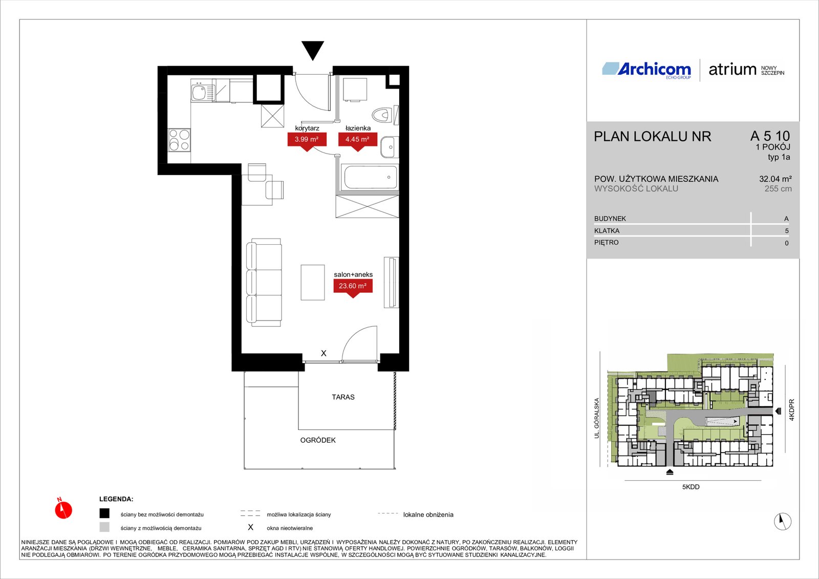 Rzut A5 10 — Atrium – Nowy Szczepin