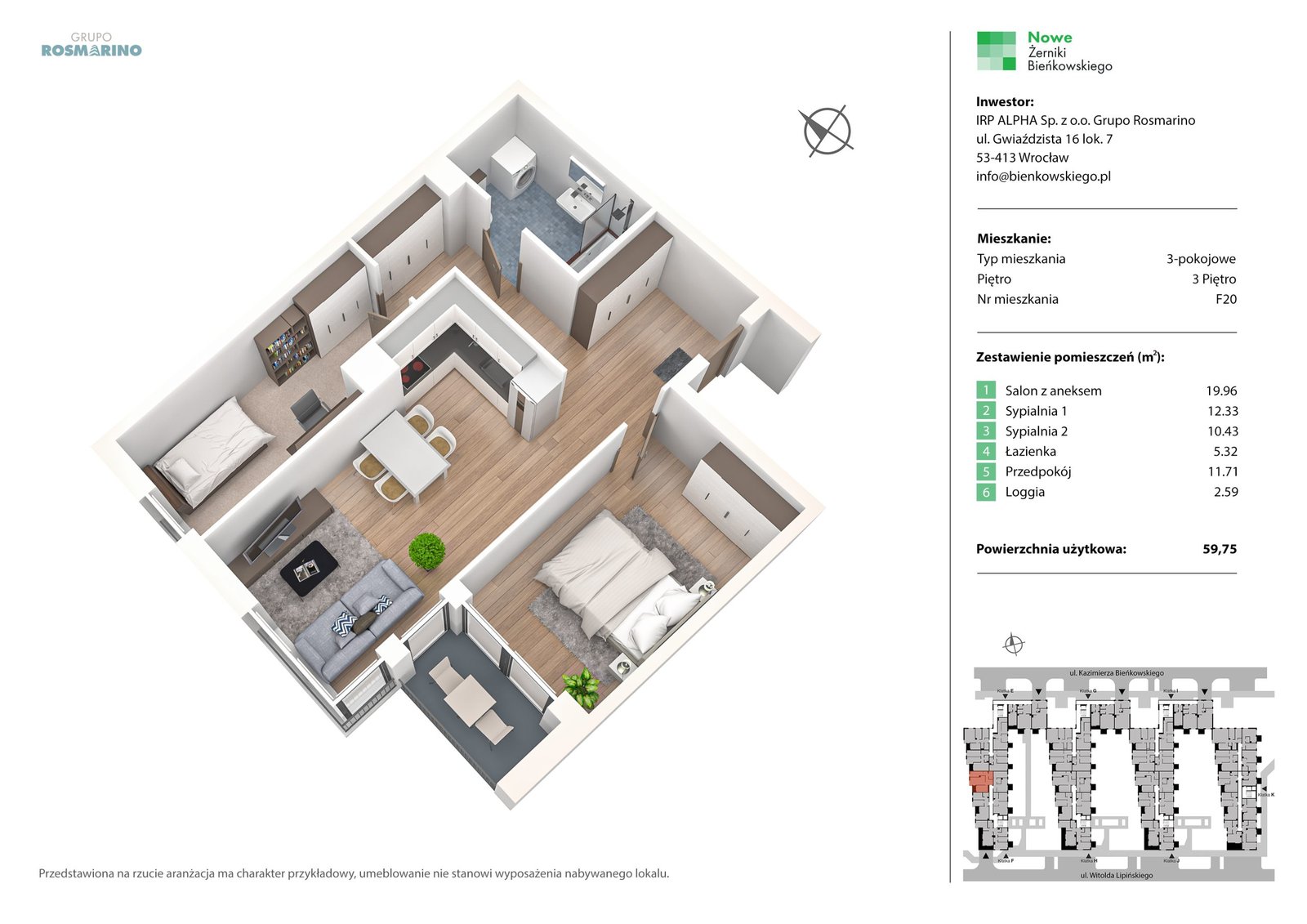 Rzut F20 — Nowe Żerniki Bieńkowskiego II