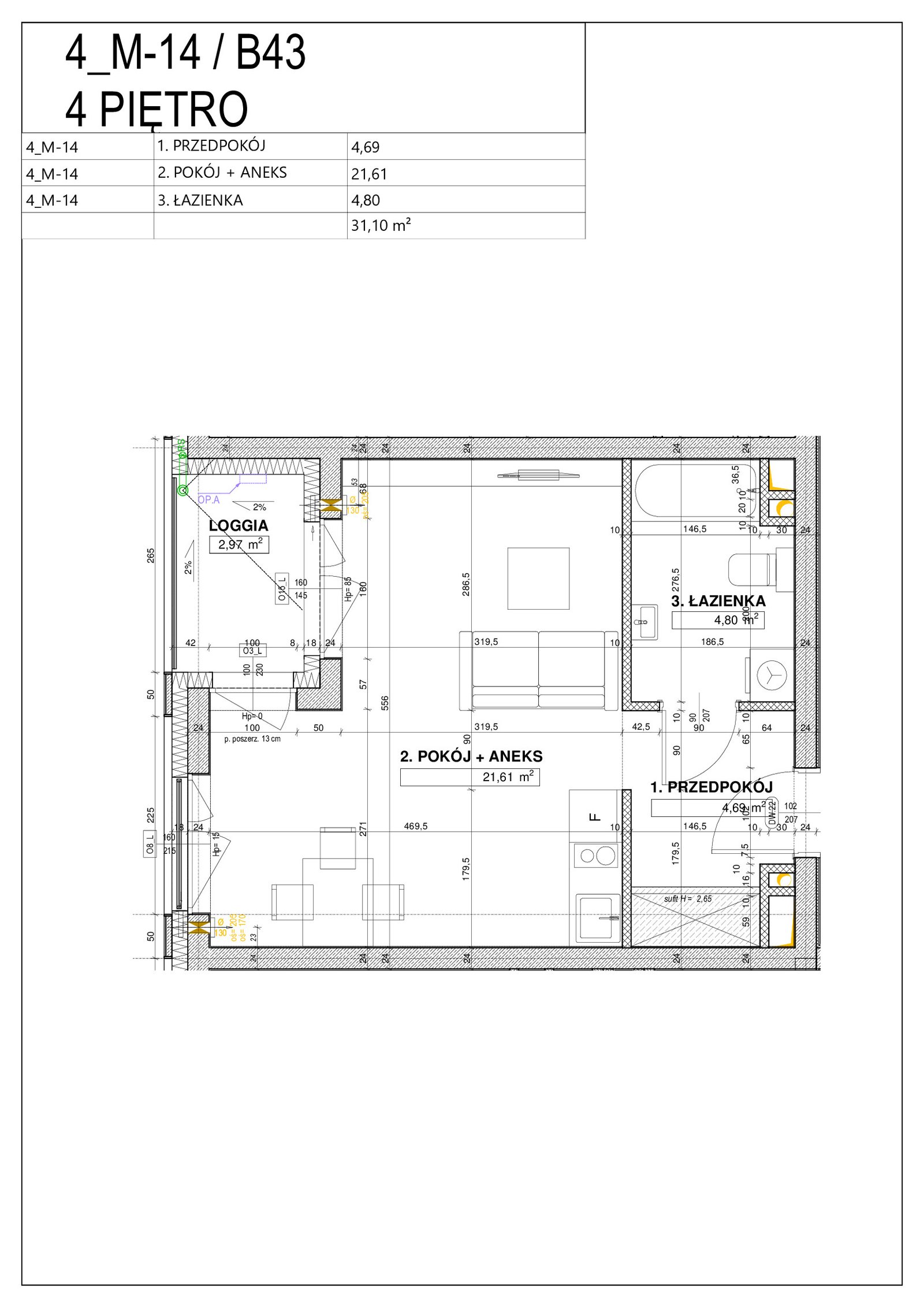 Rzut B43 — Nowe Centrum Południowe IV