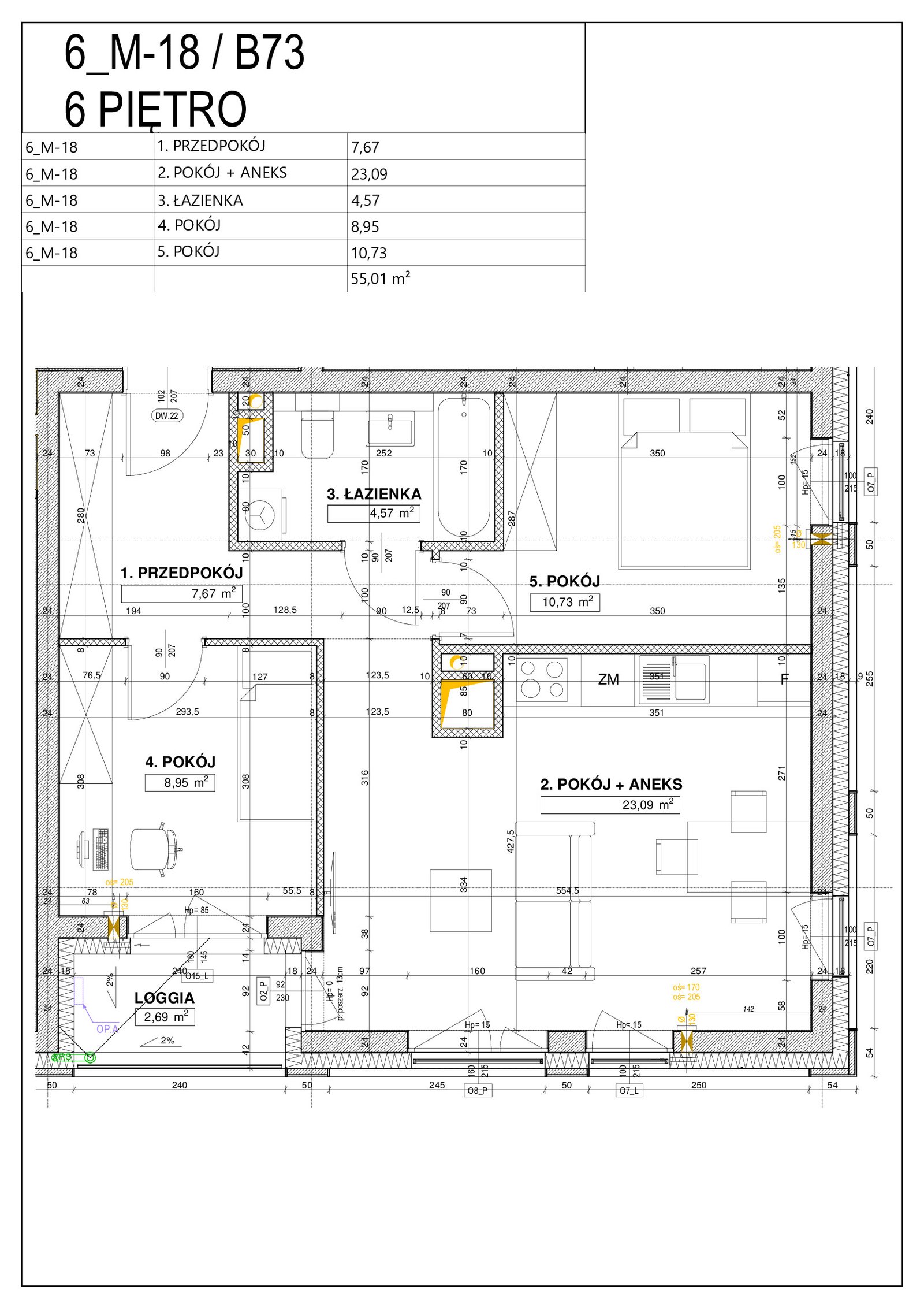Rzut B73 — Nowe Centrum Południowe IV