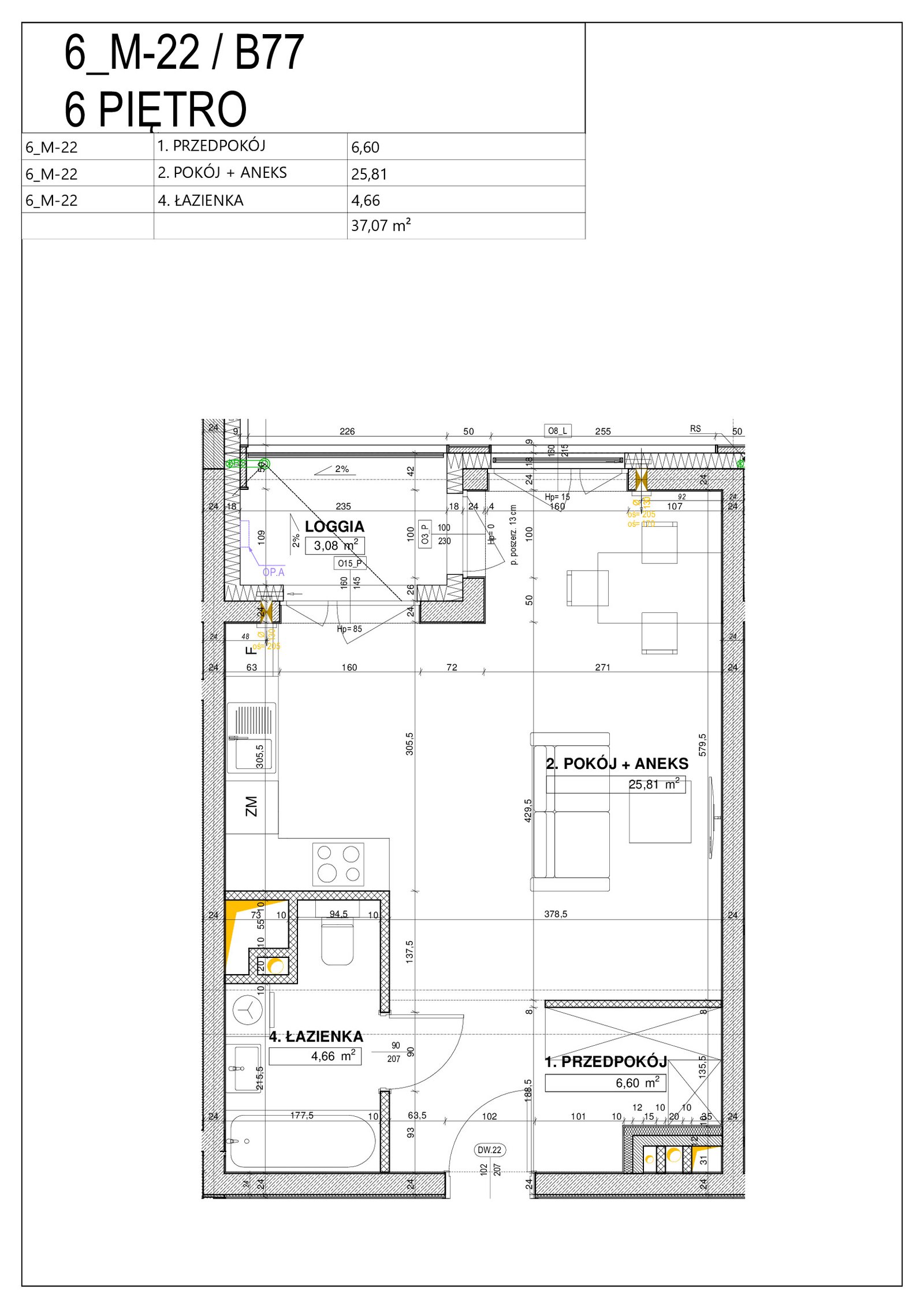 Rzut B77 — Nowe Centrum Południowe IV