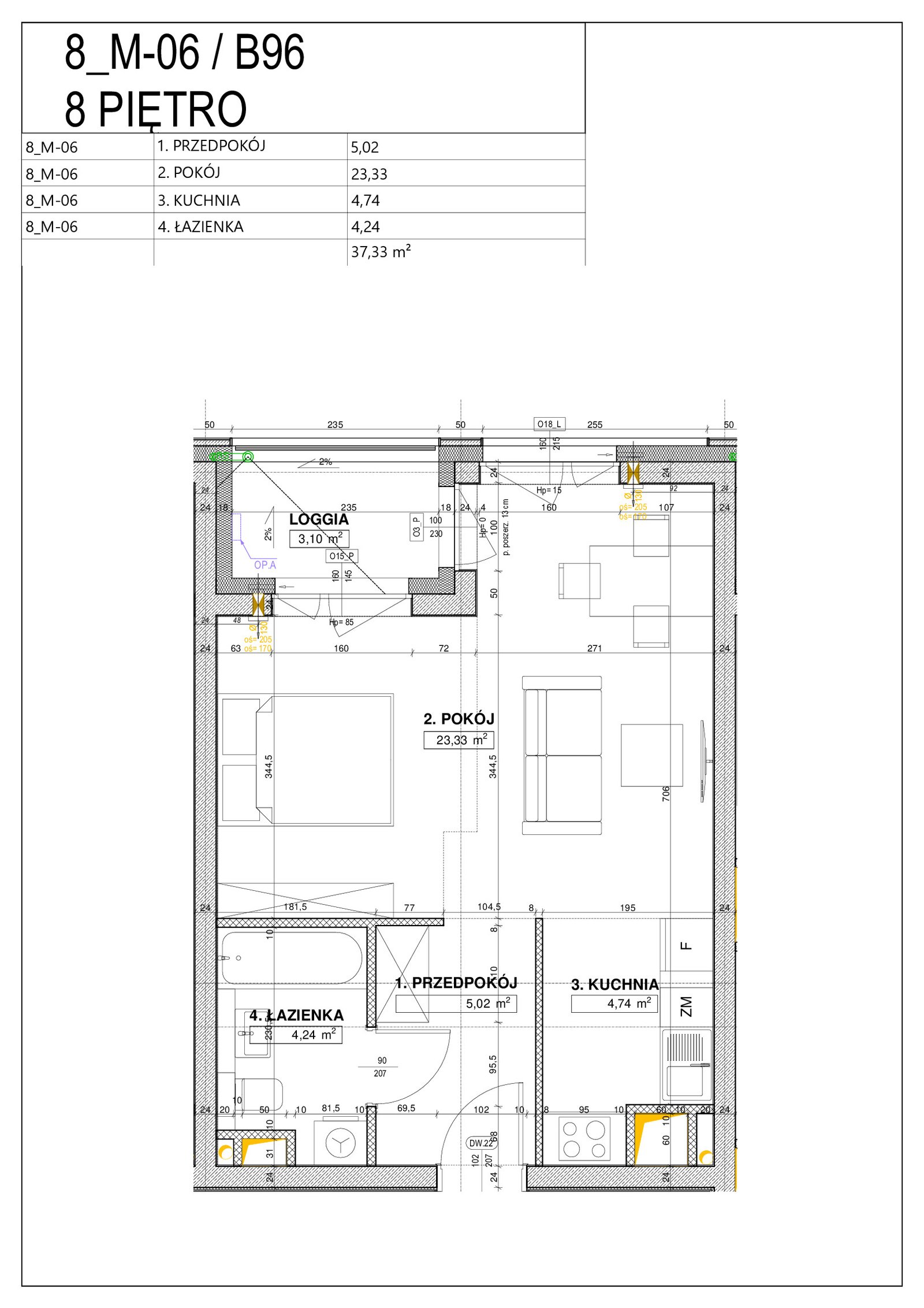Rzut B96 — Nowe Centrum Południowe IV