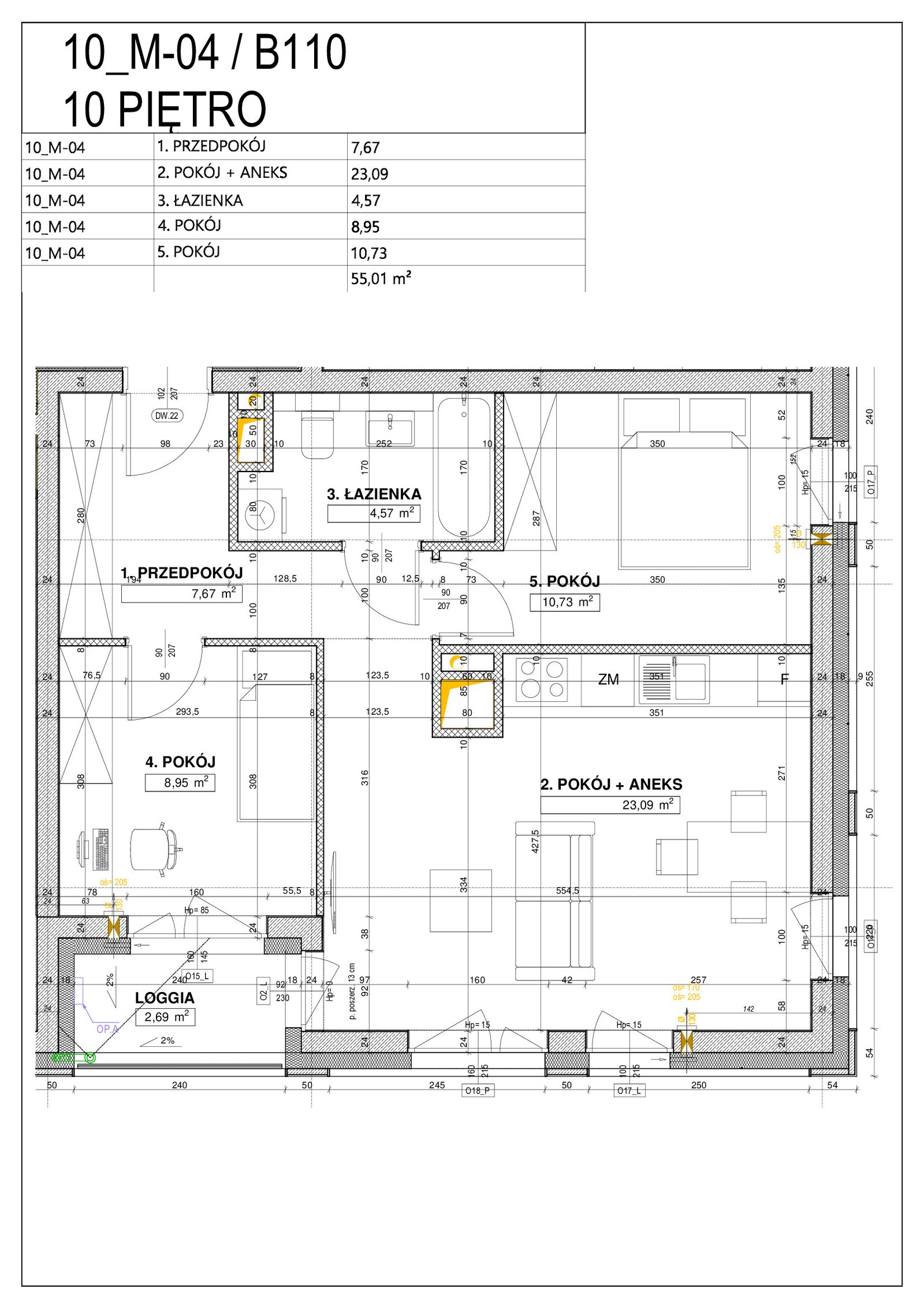 Rzut B110 — Nowe Centrum Południowe IV