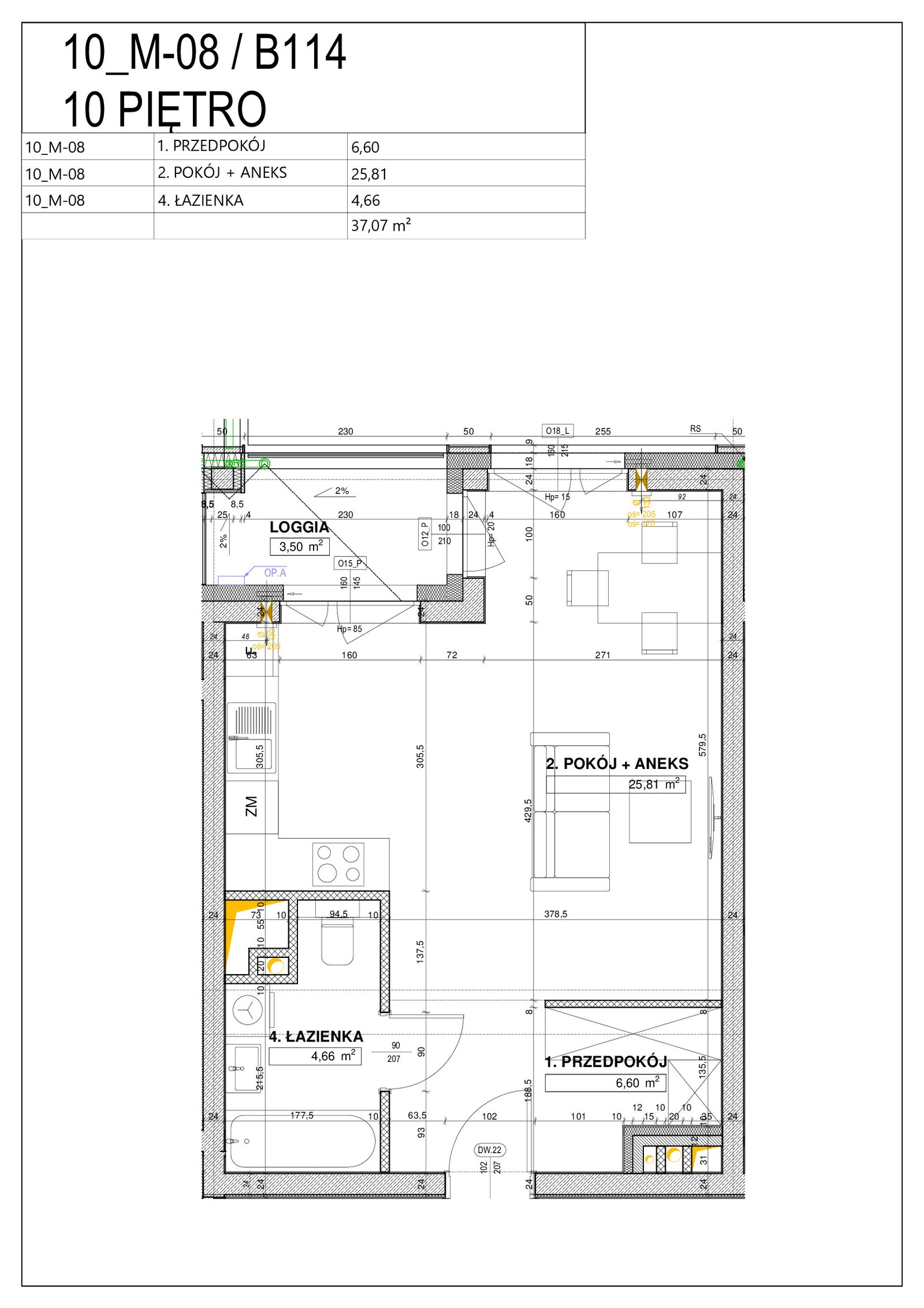 Rzut B114 — Nowe Centrum Południowe IV