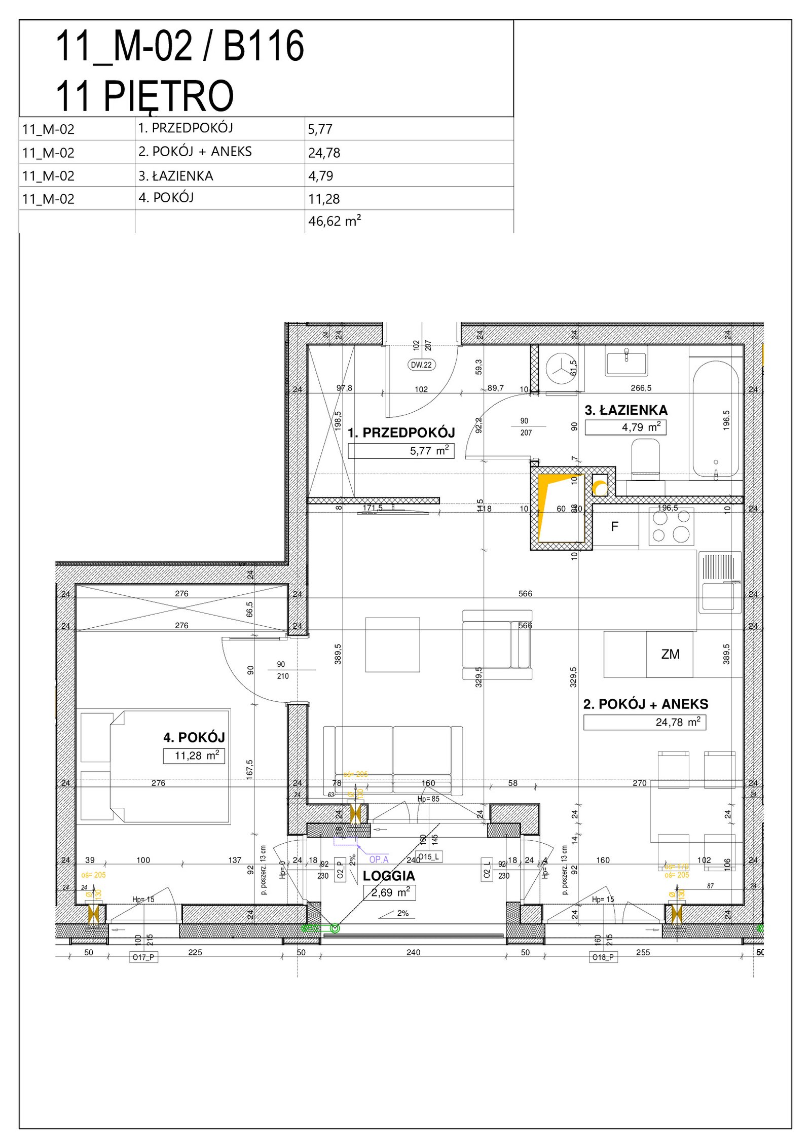 Rzut B116 — Nowe Centrum Południowe IV