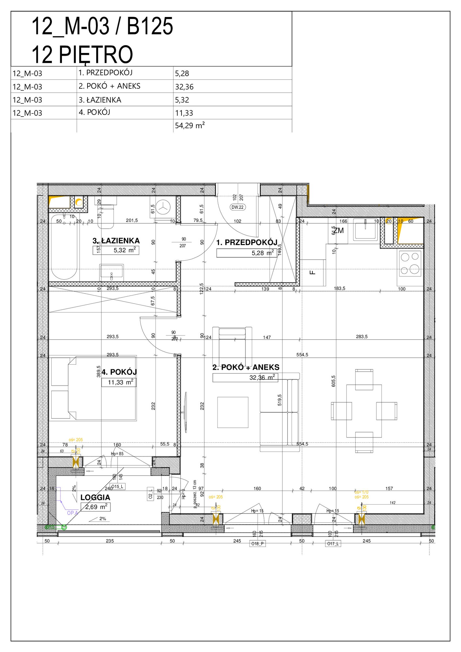 Rzut B125 — Nowe Centrum Południowe IV