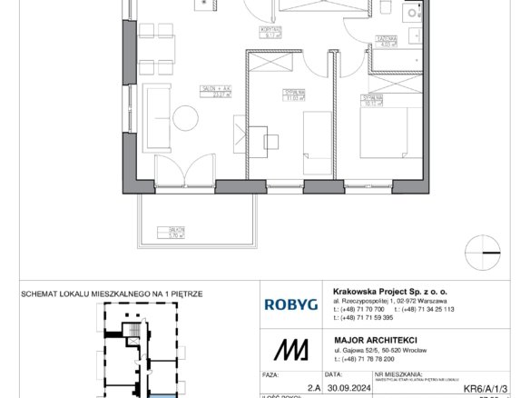KR6/A/1/3 — Apartamenty Krakowska 6