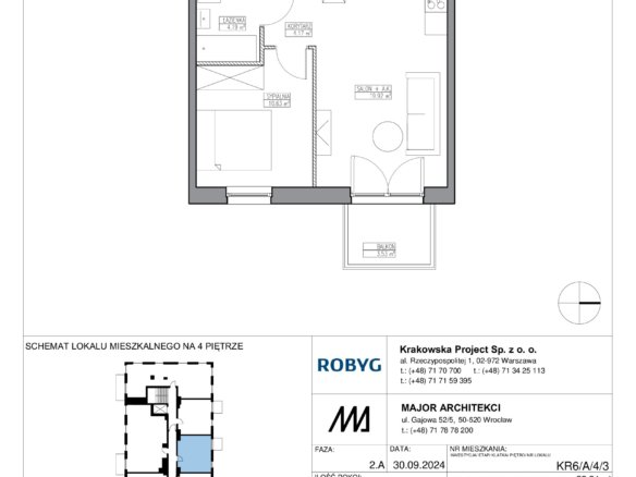 KR6/A/4/3 — Apartamenty Krakowska 6