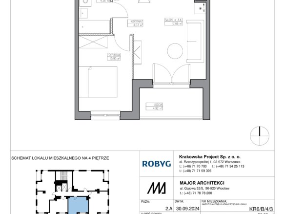 KR6/B/4/3 — Apartamenty Krakowska 6