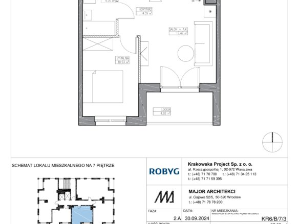 KR6/B/7/3 — Apartamenty Krakowska 6