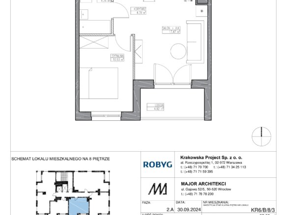 KR6/B/8/3 — Apartamenty Krakowska 6