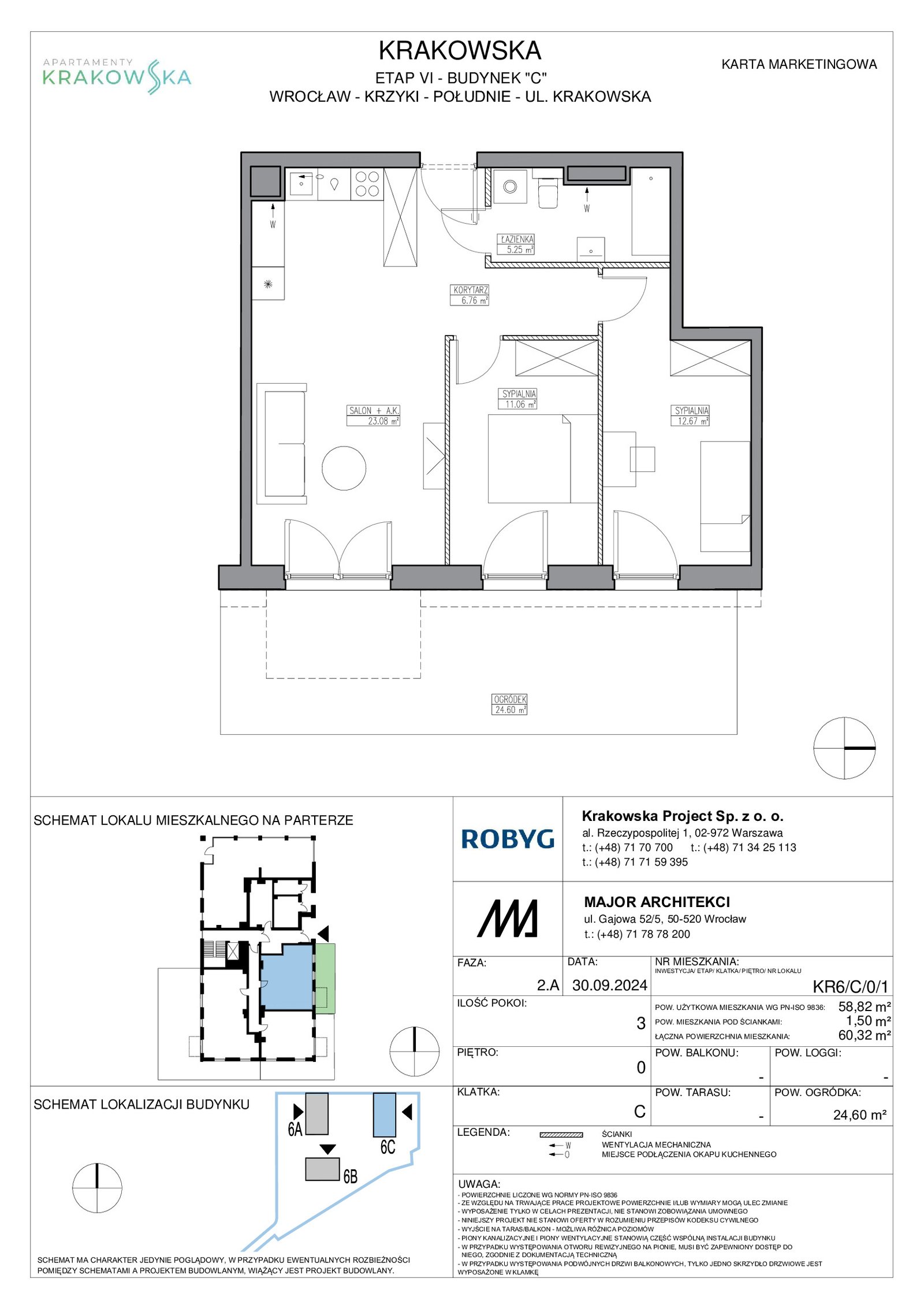 Rzut KR6/C/0/1 — Apartamenty Krakowska 6