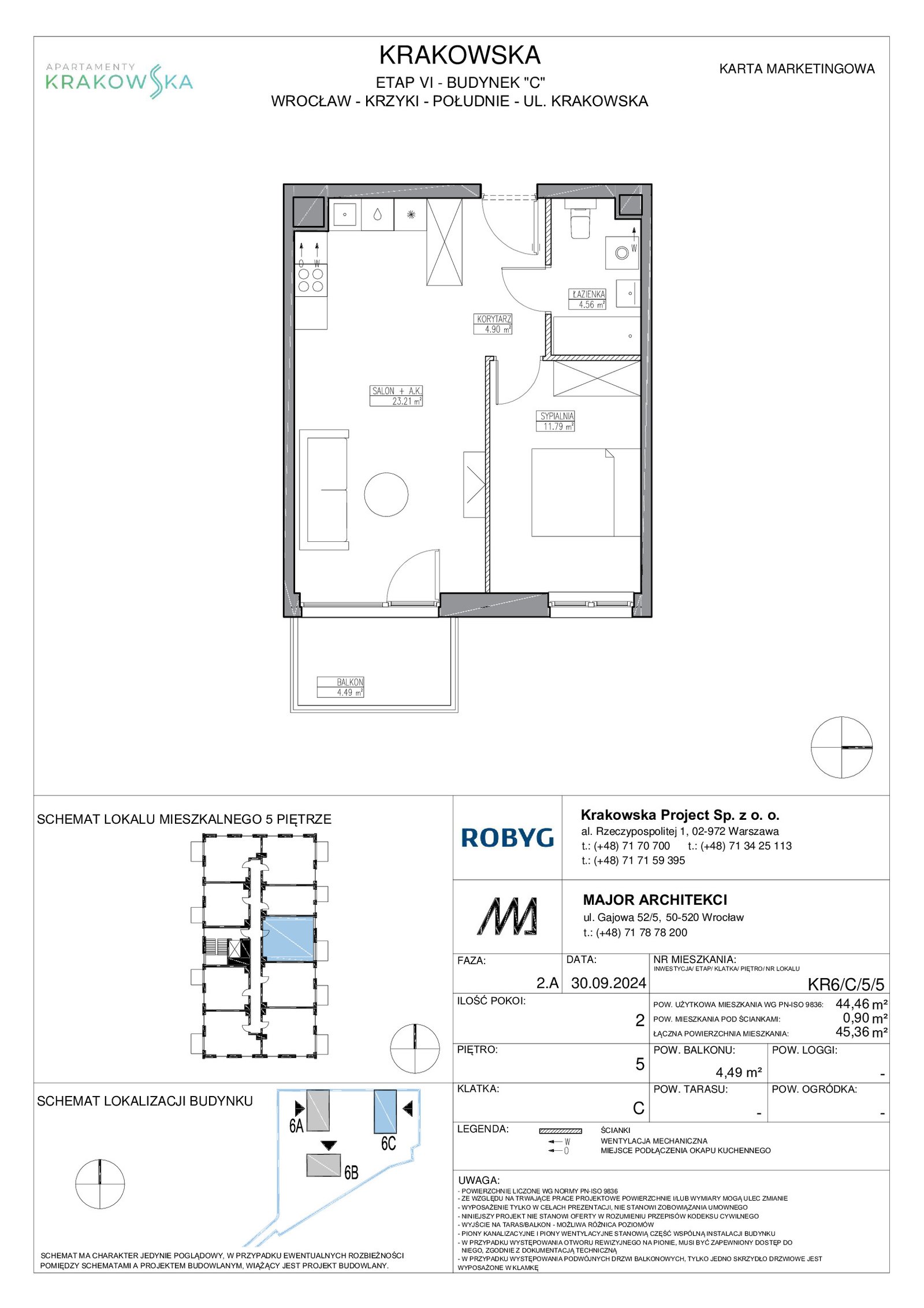 Rzut KR6/C/5/5 — Apartamenty Krakowska 6