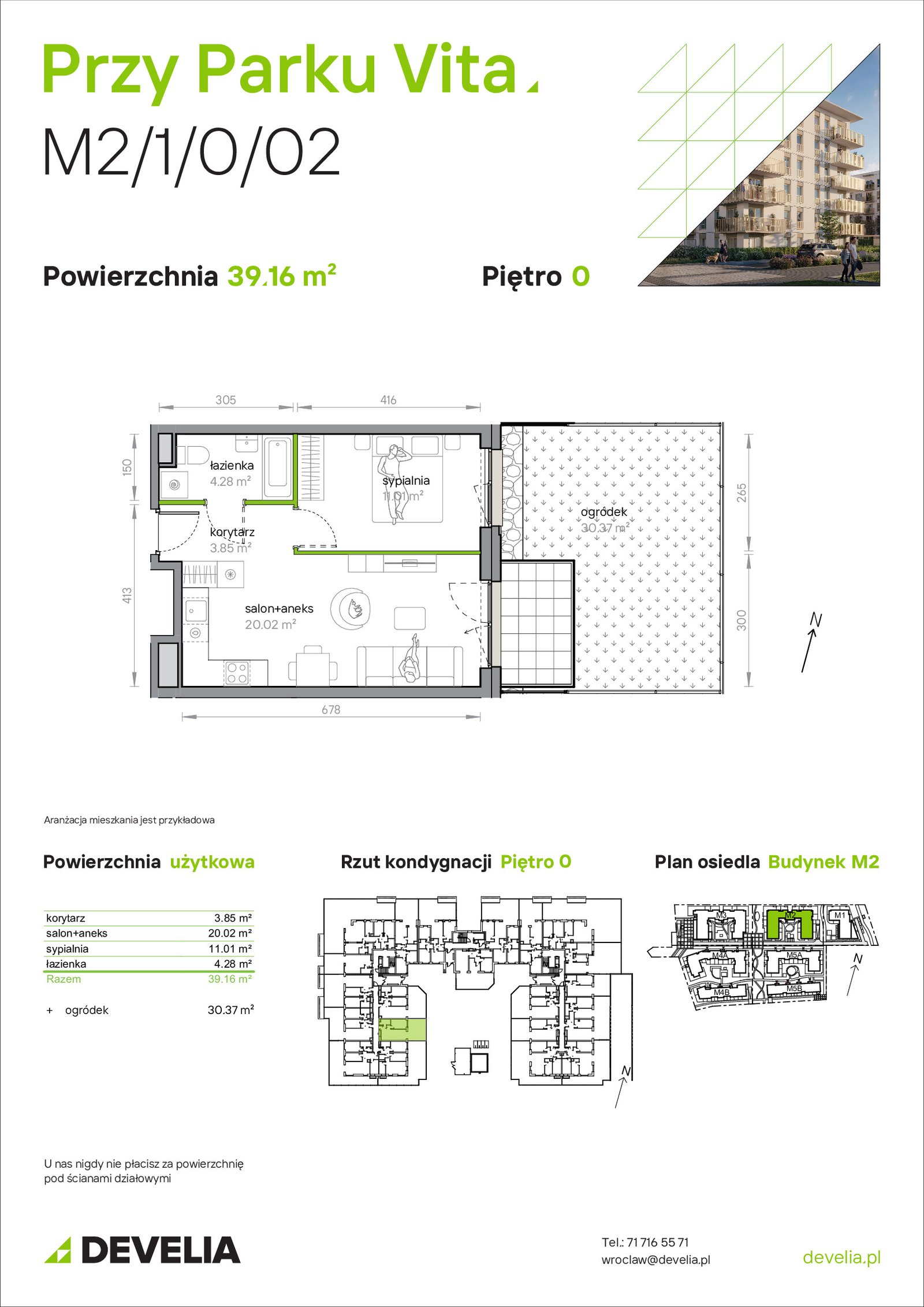Rzut M2/1/0/02 — Przy Parku Vita