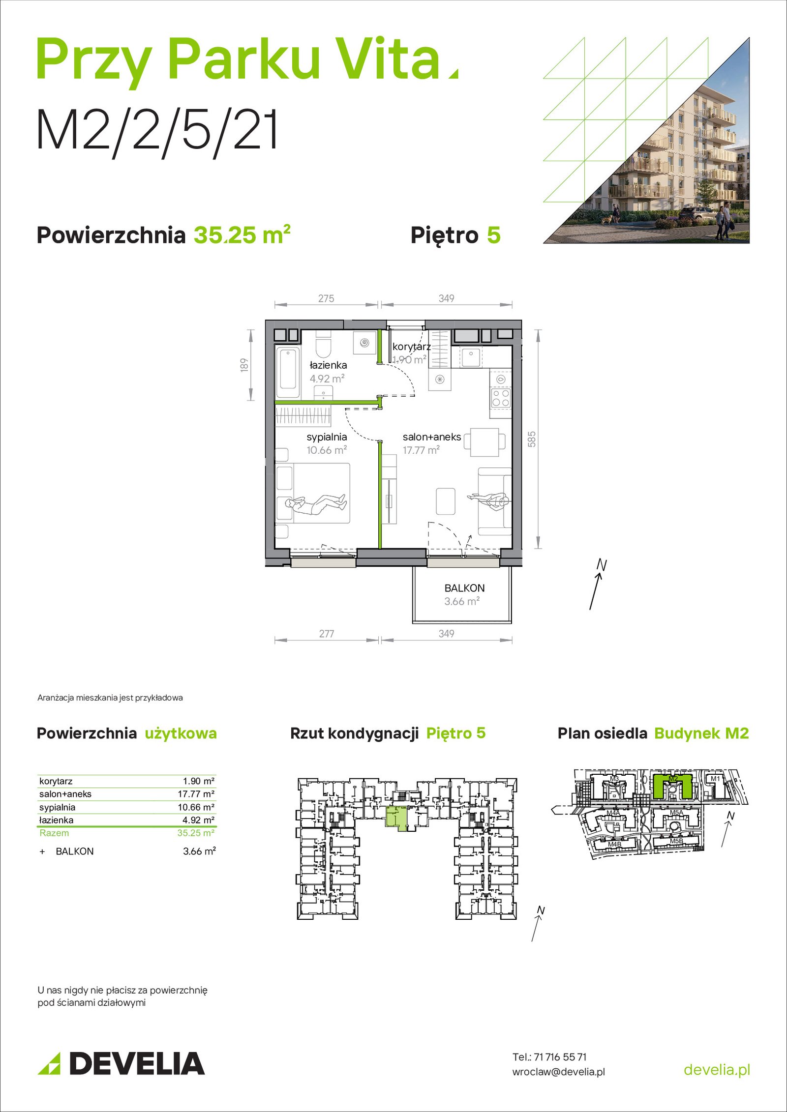 Rzut M2/2/5/21 — Przy Parku Vita