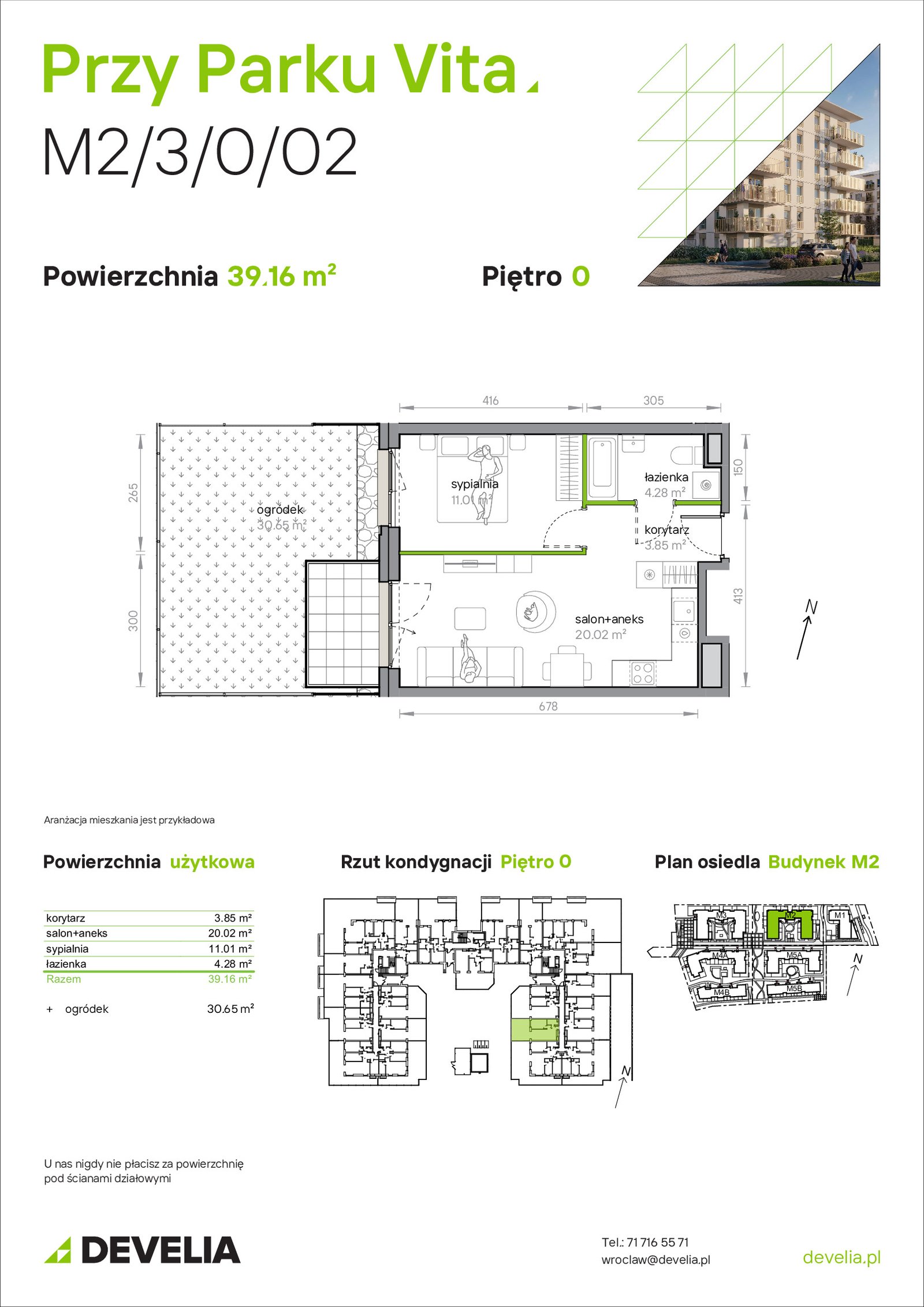 Rzut M2/3/0/02 — Przy Parku Vita