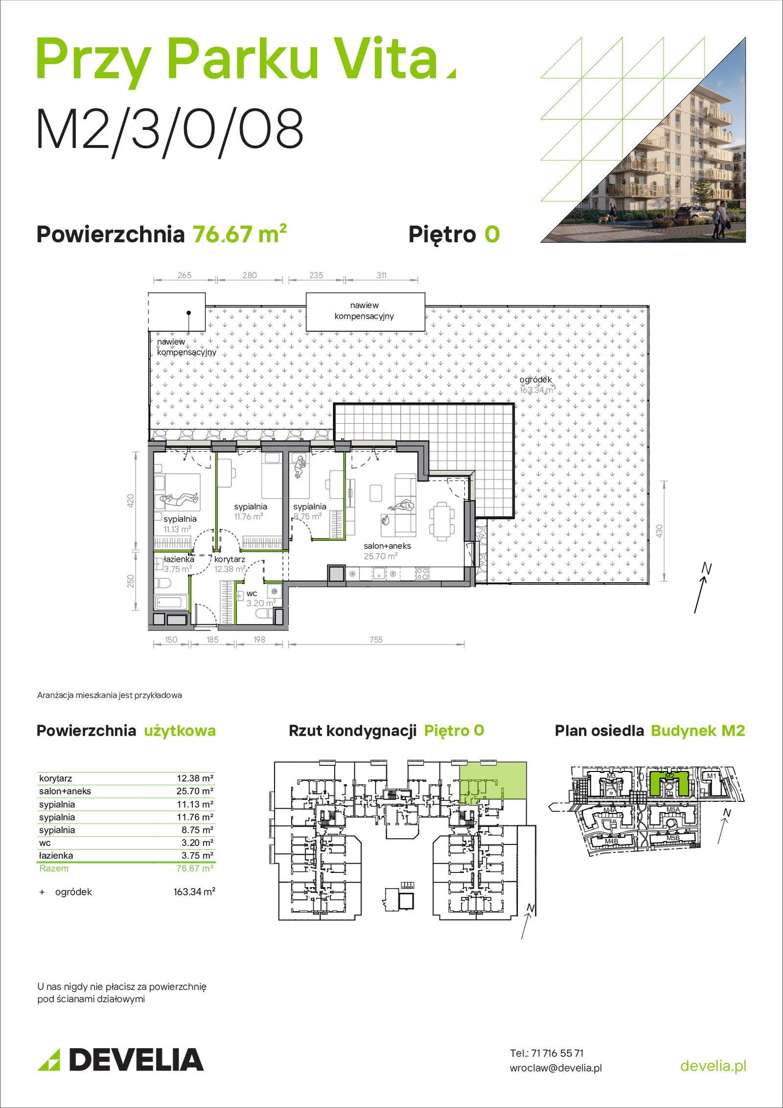 Rzut M2/3/0/08 — Przy Parku Vita