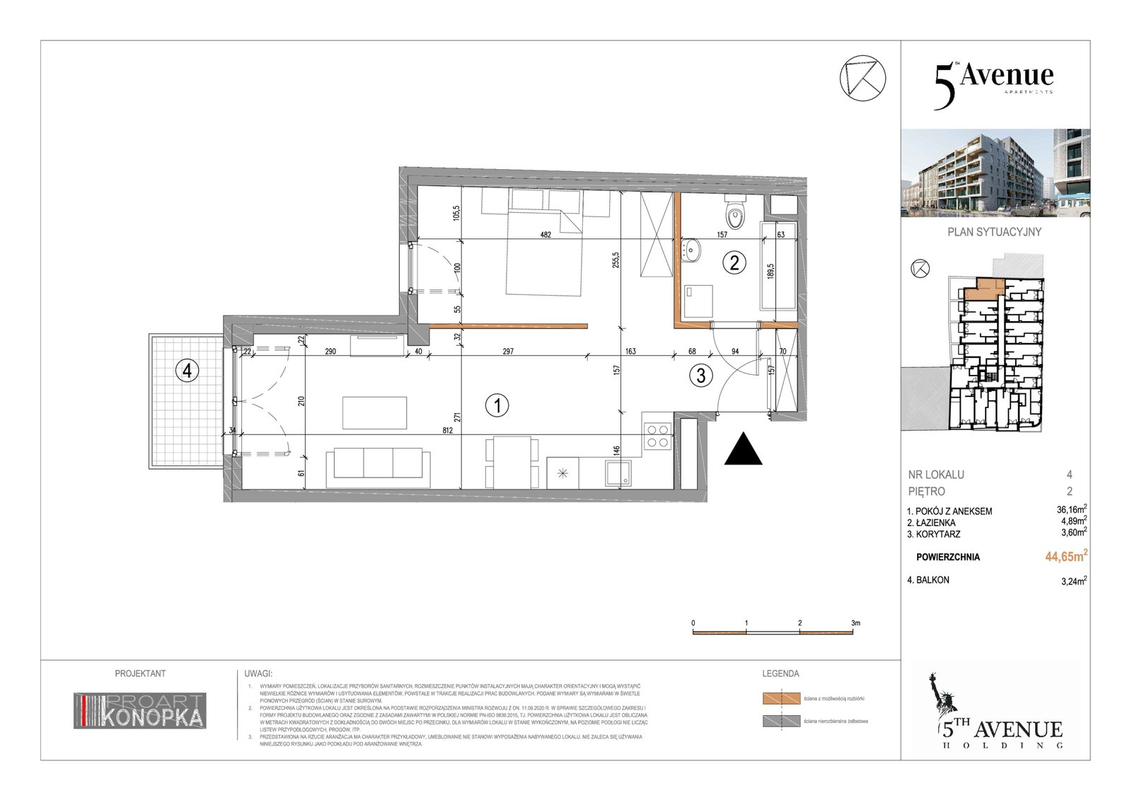 Rzut A2/4 — 5th Avenue Apartments