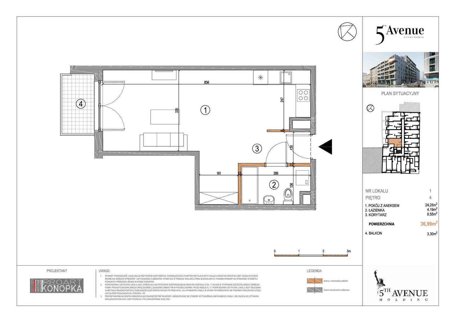 Rzut A4/1 — 5th Avenue Apartments