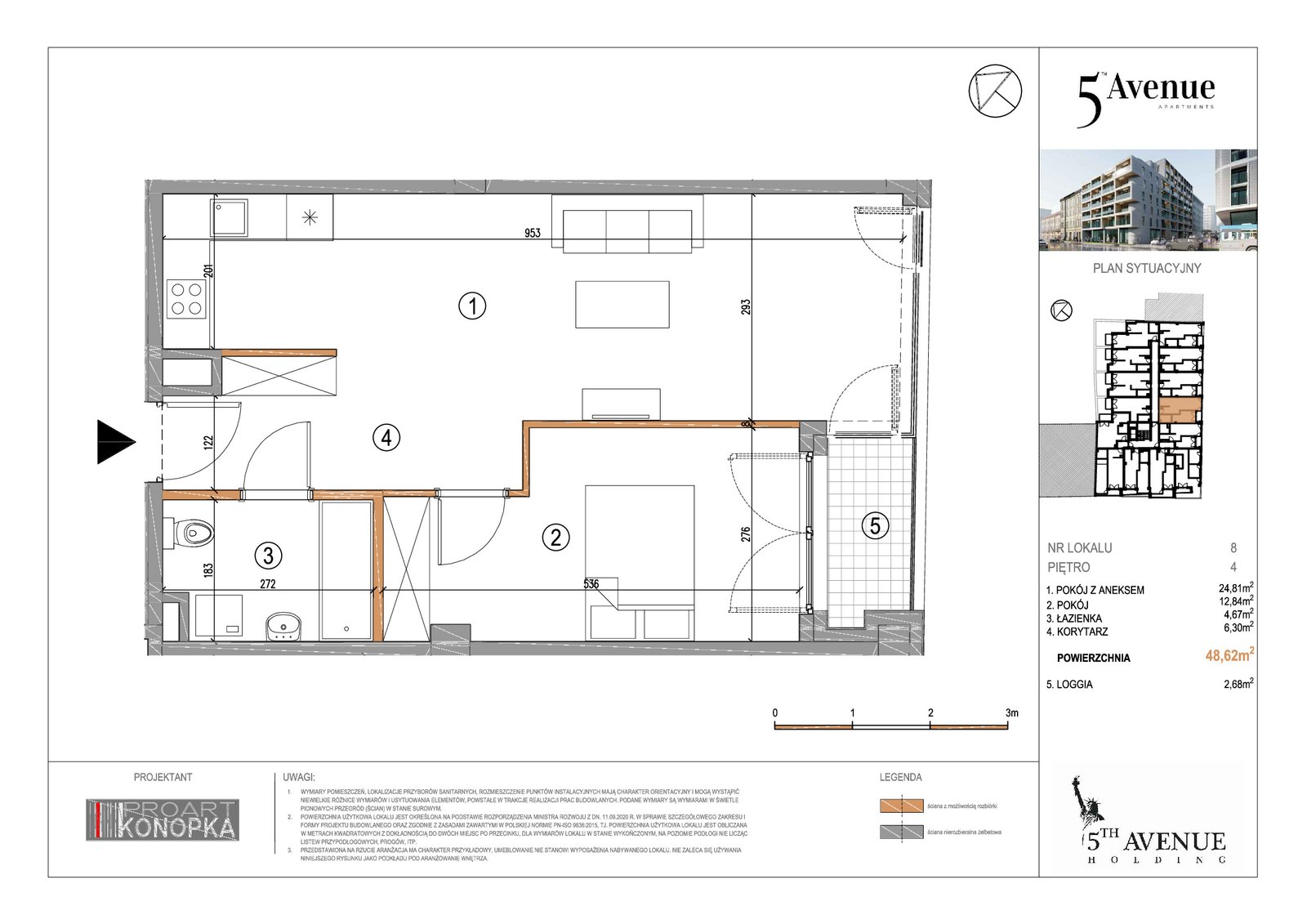 Rzut A4/8 — 5th Avenue Apartments