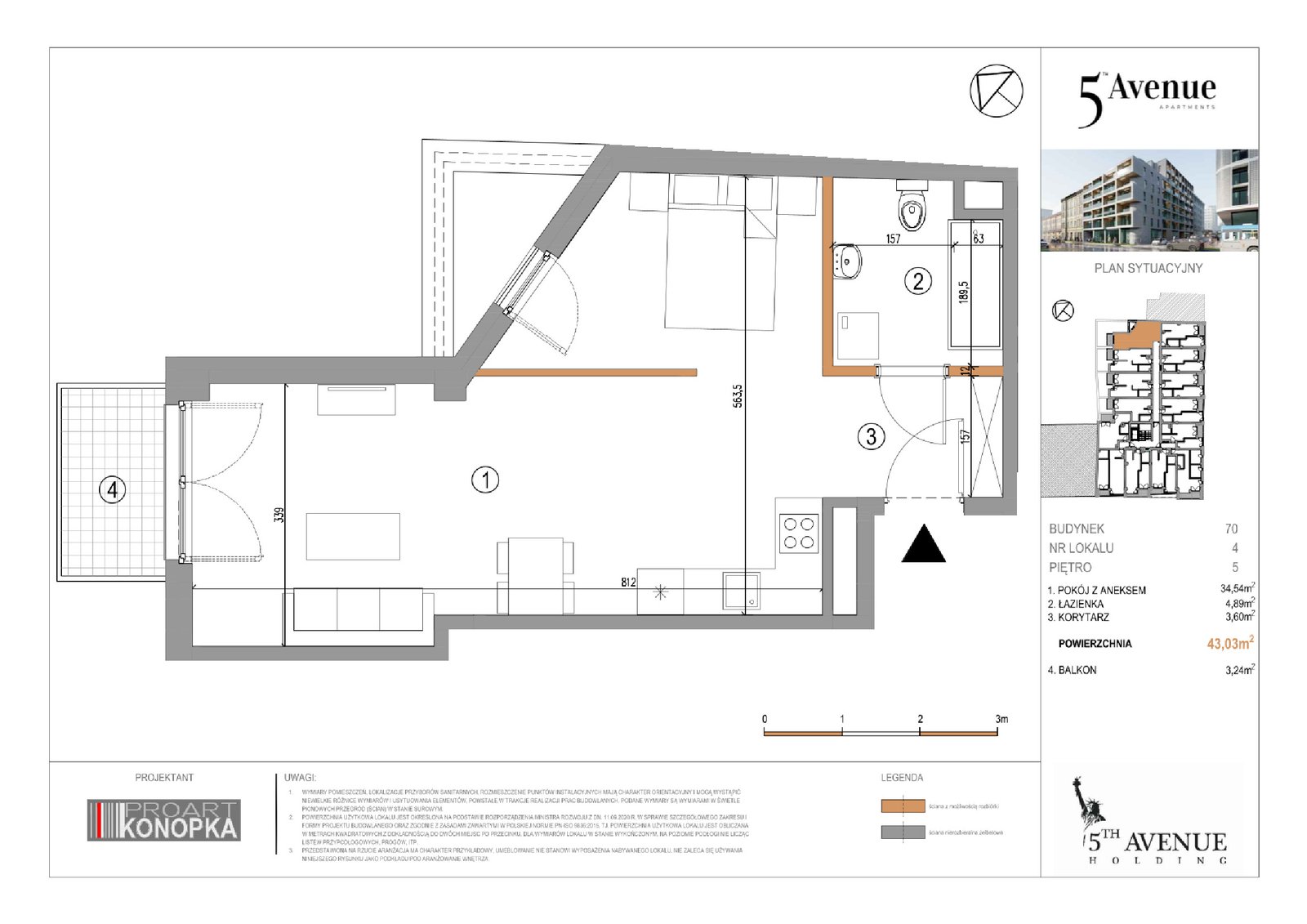 Rzut A5/4 — 5th Avenue Apartments