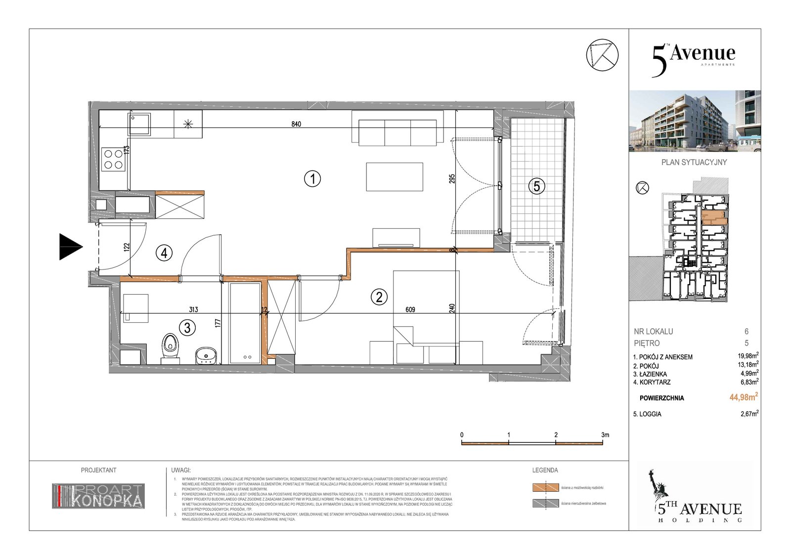 Rzut A5/6 — 5th Avenue Apartments