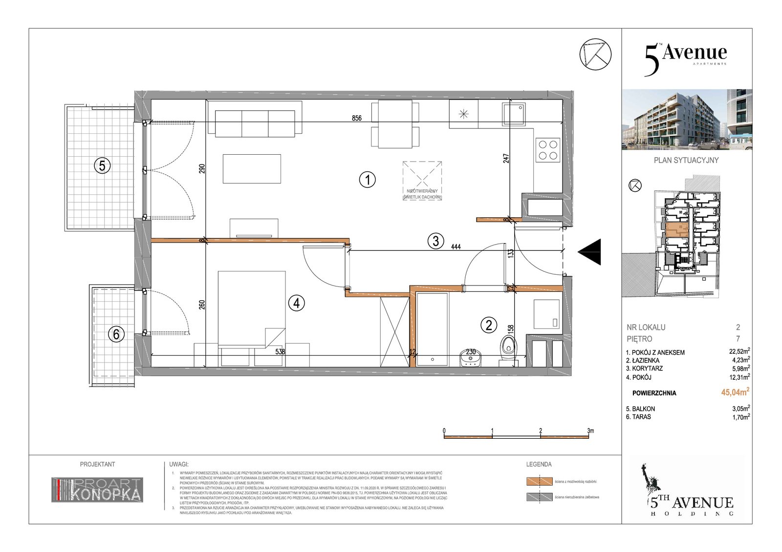 Rzut A7/2 — 5th Avenue Apartments