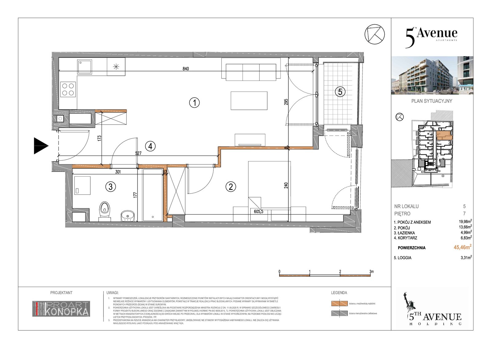 Rzut A7/5 — 5th Avenue Apartments