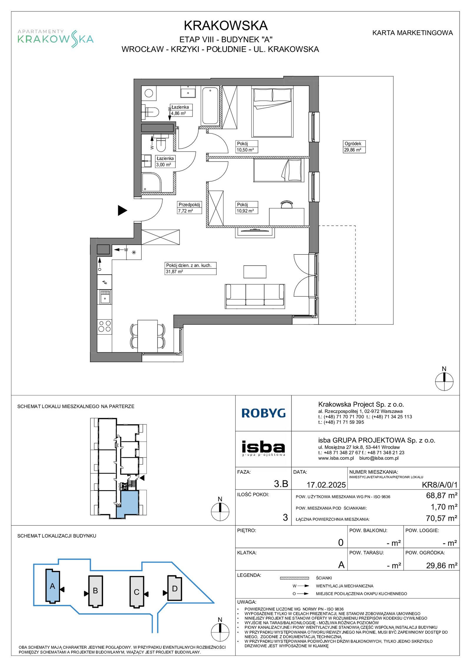 Rzut KR8/A/0/1 — Apartamenty Krakowska 8