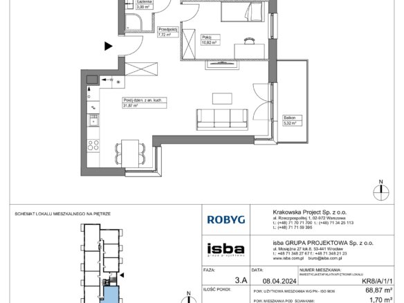 KR8/A/1/1 — Apartamenty Krakowska 8