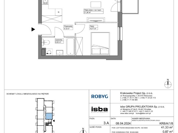 KR8/A/1/8 — Apartamenty Krakowska 8