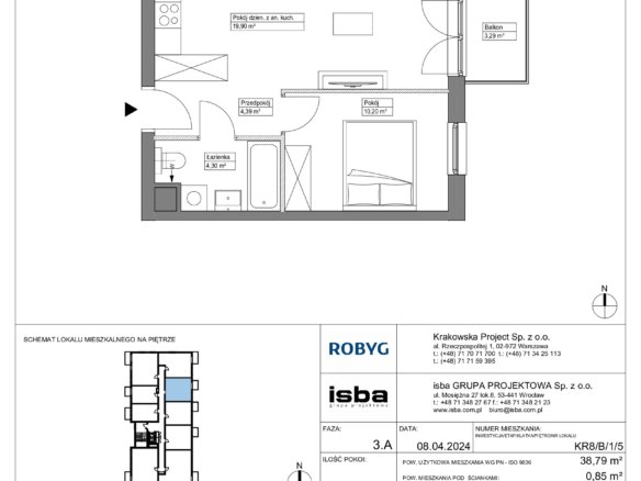 KR8/B/1/5 — Apartamenty Krakowska 8