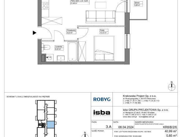 KR8/B/2/6 — Apartamenty Krakowska 8
