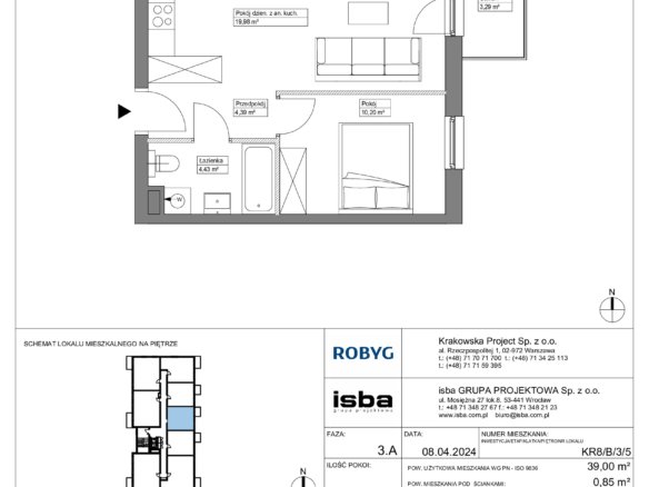 KR8/B/3/5 — Apartamenty Krakowska 8