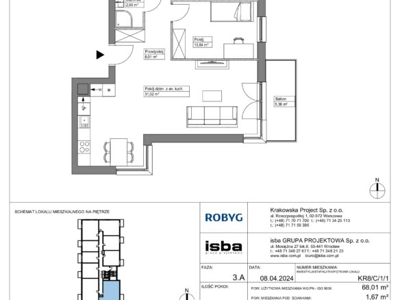 KR8/C/1/1 — Apartamenty Krakowska 8