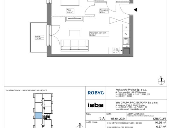 KR8/C/2/3 — Apartamenty Krakowska 8