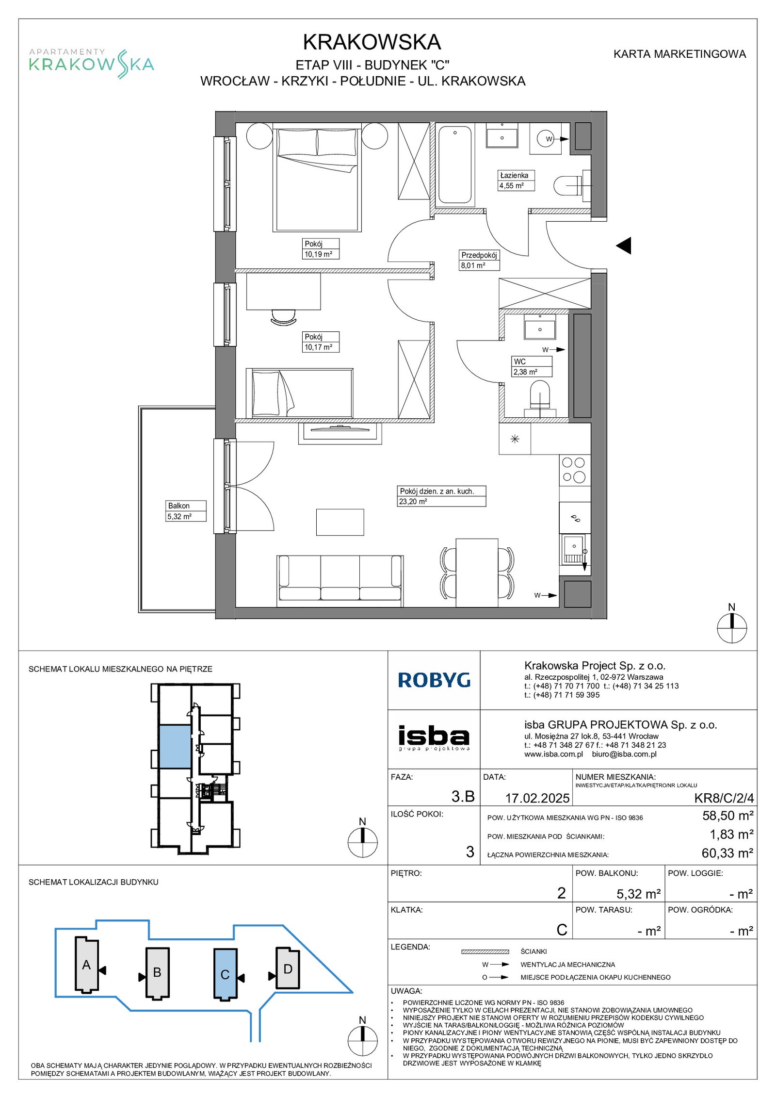 Rzut KR8/C/2/4 — Apartamenty Krakowska 8
